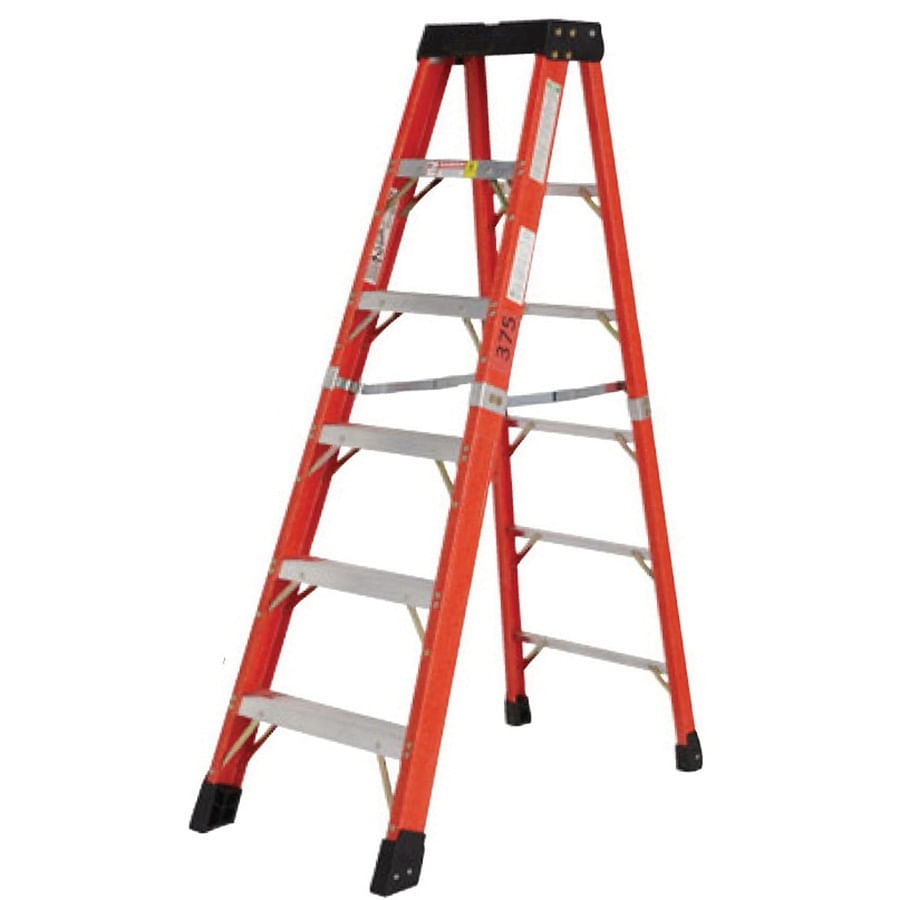 Lynn Ladder Corporate FT312 Fiberglass Triumph Step Ladder 12 ft