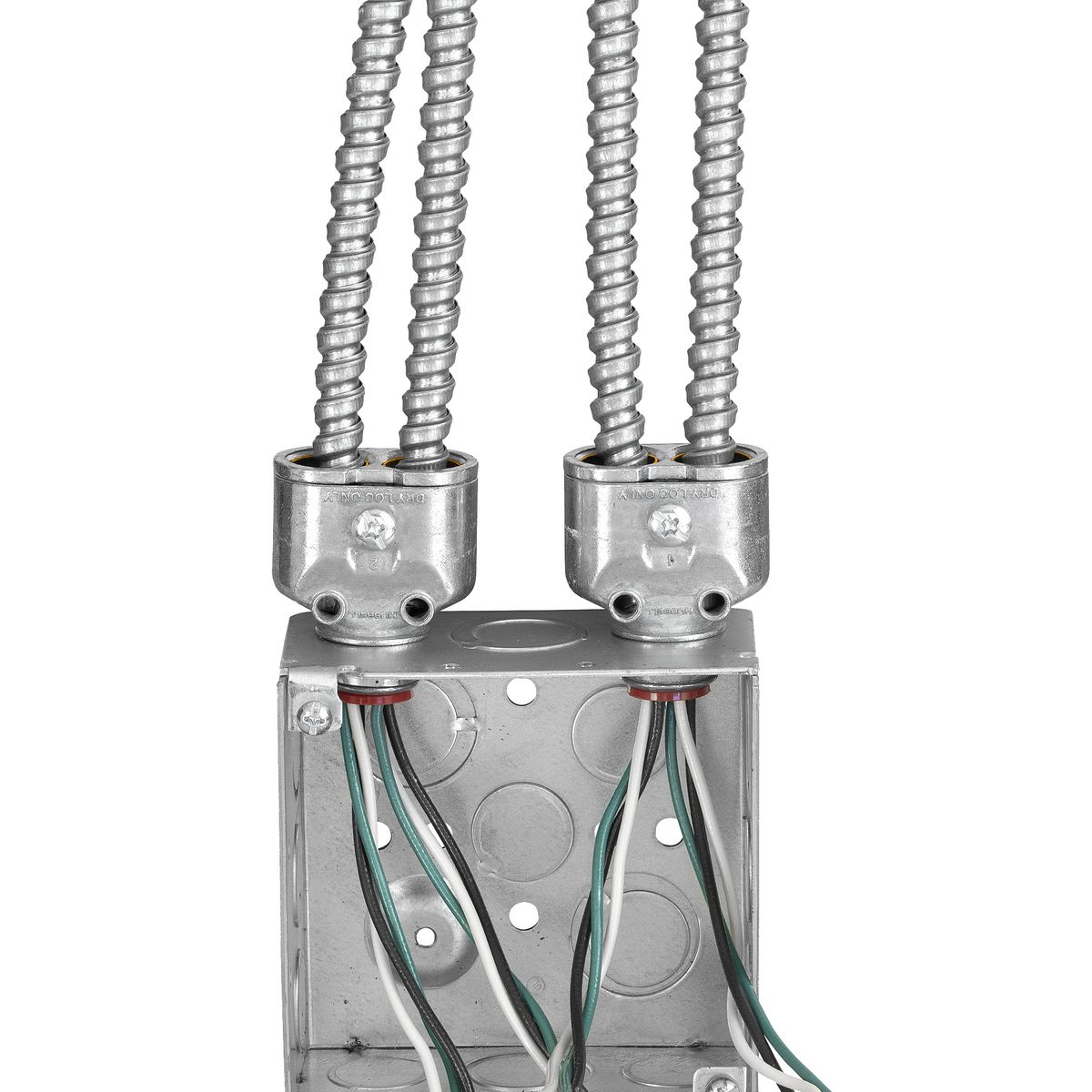 Raco 4040RAC Die Cast Zinc Double Armored Cable Connector 3/8-Inch