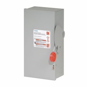 Eaton DH221NGK 3-Wire 2-Pole Fusible K Series Heavy-Duty Safety Switch 240-Volt AC 30-Amp NEMA 1