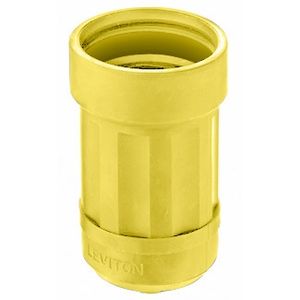 Leviton 6034-Y Thermoplastic Elastomer Connector Boot High-Visibility Yellow