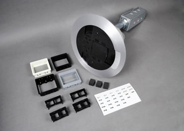 Wiremold AV3ATCBK Cast Aluminum/Brass Audio/Video Flush Poke-Thru