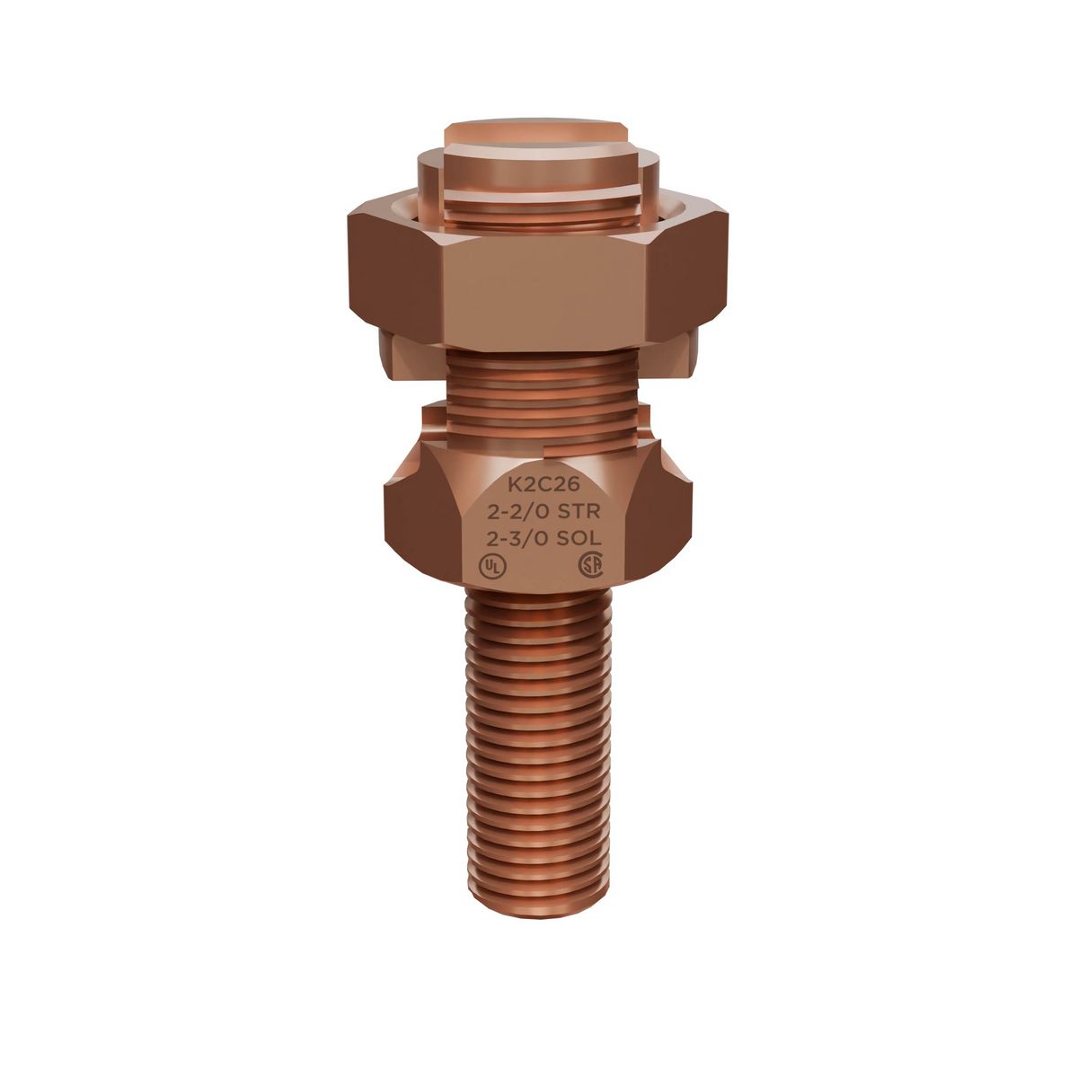 Burndy KC26B1 Leaded Commercial Bronze KC Series Mechanical Burndy KC26B1 Leaded Commercial Bronze KC Series Mechanical