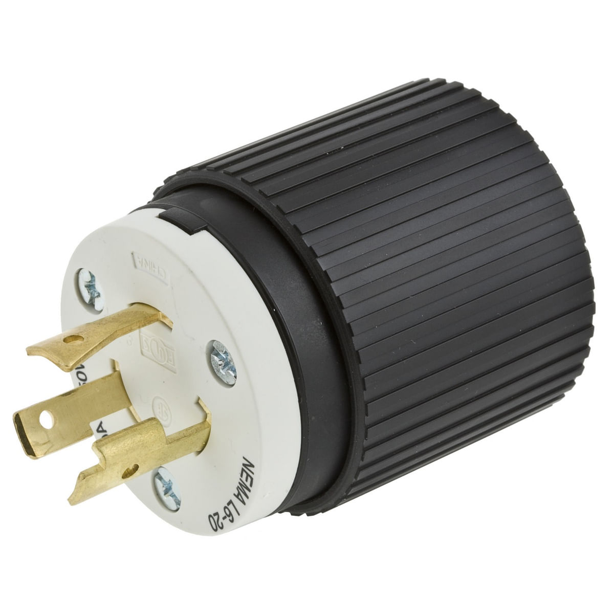 Hubbell-Wiring L720P 3-Wire 2-Pole Polarized Locking Plug 277-Volt
