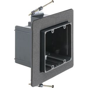 Arlington FN102F Non-Conductive Plastic 2-Gang Non-Metallic Vapor Box 6.313-Inch x 5.990-Inch x 3.510-Inch 43.5-Cubic-Inch One-Box