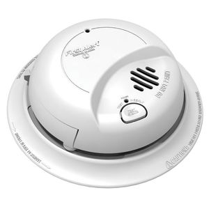 BRK 9120B Dual Ionization Single/Multi-Station Smoke Alarm With Battery Backup 9-Volt Battery 120-Volt AC First Alert