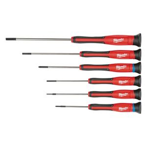 Milwaukee Tool 48-22-2606 6-Piece Phillips Slotted Precision Screwdriver Set