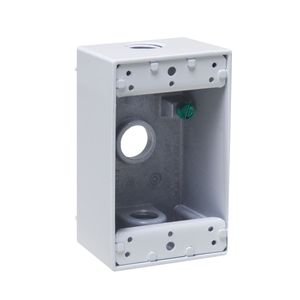 Raco 5320-1 Die Cast Aluminum Weatherproof Outlet Box 2-3/4-Inch x 4-1/2-Inch x 2-Inch 18.3-Cubic-Inch Bell