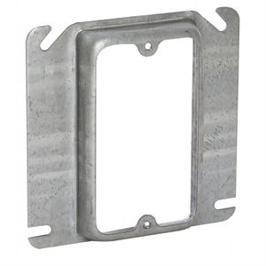 Raco 768 Pre-Galvanized Steel 1-Gang Drawn Device Cover 4-Inch x 4-Inch x 5/8-Inch