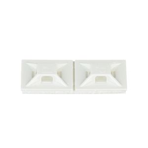 Panduit ABMM-A-C Rubber Adhesive 4-Way Backed Cable Tie Mount ABS White