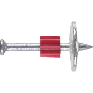 Power Fasteners 50094 Head Drive Pin With Washer 0.3-Inch Head 7/8-Inch Washer