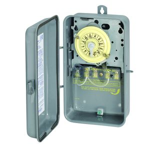 Intermatic T104R ON/OFF T100 Series Mechanical Timer Switch 208 - 277-Volt AC 40-Amp 24 Hour