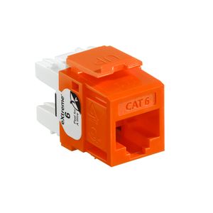 Leviton 61110-RO6 8P8C UTP Category 6 Jack Orange Extreme QuickPort