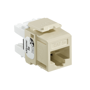 Leviton 5G110-RI5 8P8C UTP Category 5e Jack Ivory Extreme QuickPort