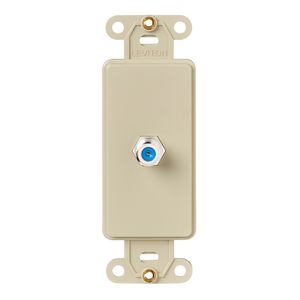 Leviton 40681-I Screw Termination Telephone/Video Insert Ivory Decora