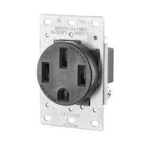 LEV 279-S RECESSED BLK FLUSH  RECEP