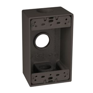 RACO SB375Z 1G WP BOX (3) 3/4 IN. O