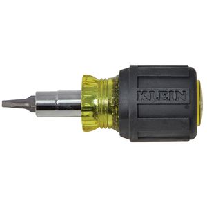 Klein Tools 32562 Stubby Multi-Bit Screwdriver 3-13/32-Inch