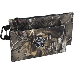 Klein Tools 55560 Zipper Bag 1680D Ballistic Weave Camouflage With Orange Interior 12.5-Inch x 7-Inch 10-Inch x 5.5-Inch