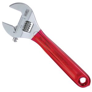 Klein Tools D507-6 Chrome Plated Forged Alloy Steel Extra Capacity Adjustable Wrench 6-1/2-Inch