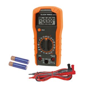 Klein Tools MM300 Manual Ranging Digital Multimeter 10-Amp DC 600-Volt AC 600-Volt DC