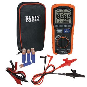 Klein Tools ET600 Insulation Resistance Tester 125/250/500-Volt DC and 1000-Volt AC/DC 7.93-Inch x 3.59-Inch x 2.32-Inch