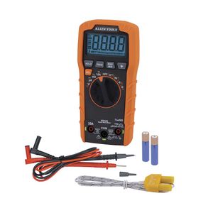 Klein Tools MM420 Digital Auto Ranging Multimeter 10-Amp DC 10-Amp AC 600-Volt AC 600-Volt DC