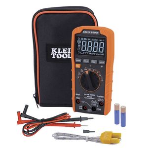 Klein Tools MM720 Digital Auto Ranging Multimeter 10-Amp DC 10-Amp AC 1000-Volt AC 1000-Volt DC