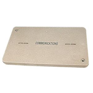 Quazite PG1730CA0012 Polymer Concrete PG Style 8-Tier Cover With 2 Bolts Logo: COMMUNICATION