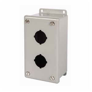 Siemens P30EMS02P Painted Steel 2-Hole Pushbutton Enclosure 3.250-Inch x 2.750-Inch x 5.750-Inch