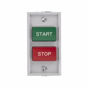 Eaton 10250H5200 Two Element Pushbutton Control Station 30.5-mm 1 NO-1 NC Two Flush Button Actuator Red