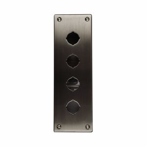 Eaton 10250TN36 304 Stainless Steel 4-Hole In-Line Heavy-Duty Watertight/Oiltight Pushbutton Enclosure 3.5-Inch x 3-Inch x 11.25-Inch