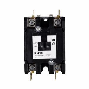 Eaton C25FNF260A 2-Pole Open Type Non-Reversing Definite Purpose Control Contactor 60-Amp 110 - 120-Volt AC