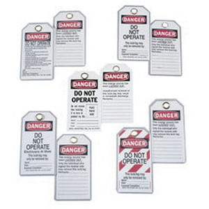 Ideal Industries 44-849 Lockout Tag Economy Vinyl Laminated Plastic Legend Danger - Do Not Operate