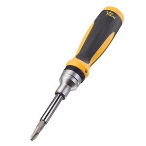 Ideal Industries 35-688 Chrome Vanadium Steel 21-In-1 Screwdriver Yellow/Black Twist-a-Nut