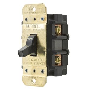 Hubbell-Wiring HBL7852D 2-Pole AC Manual Motor Controller 600-Volt AC 50-Amp Circuit-Lock