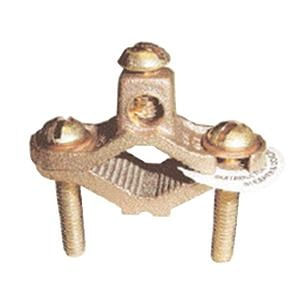 Greaves G1S-DB Cast Bronze High-Copper Alloy Direct Burial Ground Clamp 1/2 - 1-Inch Pipe 2-AWG Stranded