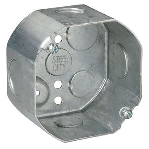 Thomas & Betts 54171-1234RD 4-Inch Octagon Box Steel Pre-Galvanized Steel City