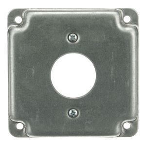 Thomas & Betts RS11 Pre-Galvanized Steel Outlet Box Cover 4-Inch x 4-Inch x 1/2-Inch Steel City