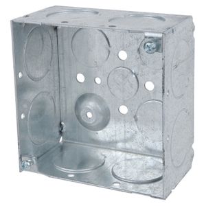 Thomas & Betts 52171-1 Pre-Galvanized Steel Deep Square Box 4-Inch x 4-Inch x 2-1/8-Inch 30.3-Cubic-Inch Steel City