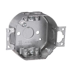 Crouse-Hinds TP264 Steel Outlet Box 3-1/4-Inch x 3-1/4-Inch x 1-1/2-Inch 9-Cubic-Inch