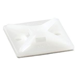 Thomas & Betts TC5345A Self Adhesive/Screw Mount 4-Way Cable Tie Mounting Base Nylon 6/6 Natural Ty-Rap