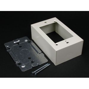 Wiremold V2448 Device Box Fitting Steel Ivory For Use With 2400 Series Dual-Channel Raceway