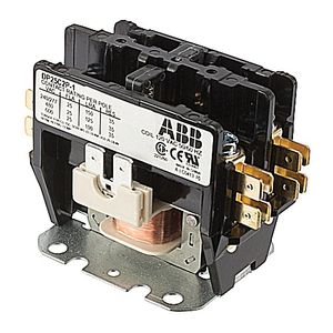 Thomas & Betts DP25C2P-1 2-Pole 2 NO Non-Reversing Definite Purpose Contactor 120-Volt AC25-Amp Full Load 35-Amp Resistive