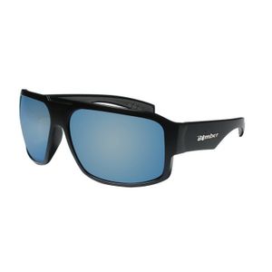 Bomber Eyewear M103-ICE Polarized Mega Bomb Sunglass Matte Black Frame Ice Mirror Lens