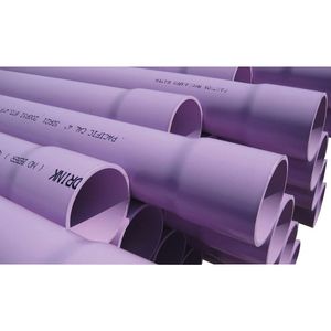 PVCF PVC SCH 40 6 X 20 RECLAIMED WATER PURPLE