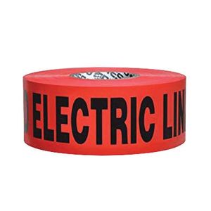 Pro-Line Safety 104326053 Marking Non-Detectable Tape 1000-ft x 3-Inch x 4 mil Red