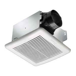 Delta GBR100 Bathroom Ventilation Fan 4-Inch Duct 100-CFM at 0.1-Inch Static Pressure 77-CFM at 1/4-Inch Static Pressure BreezGreenBuilder