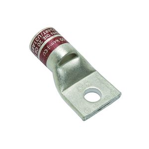 Burndy YA34-L Electro Tin Plated Copper 1-Hole Type YA-L Uninsulated Compression Lug 500-KCMIL 5/8-Inch Hylug