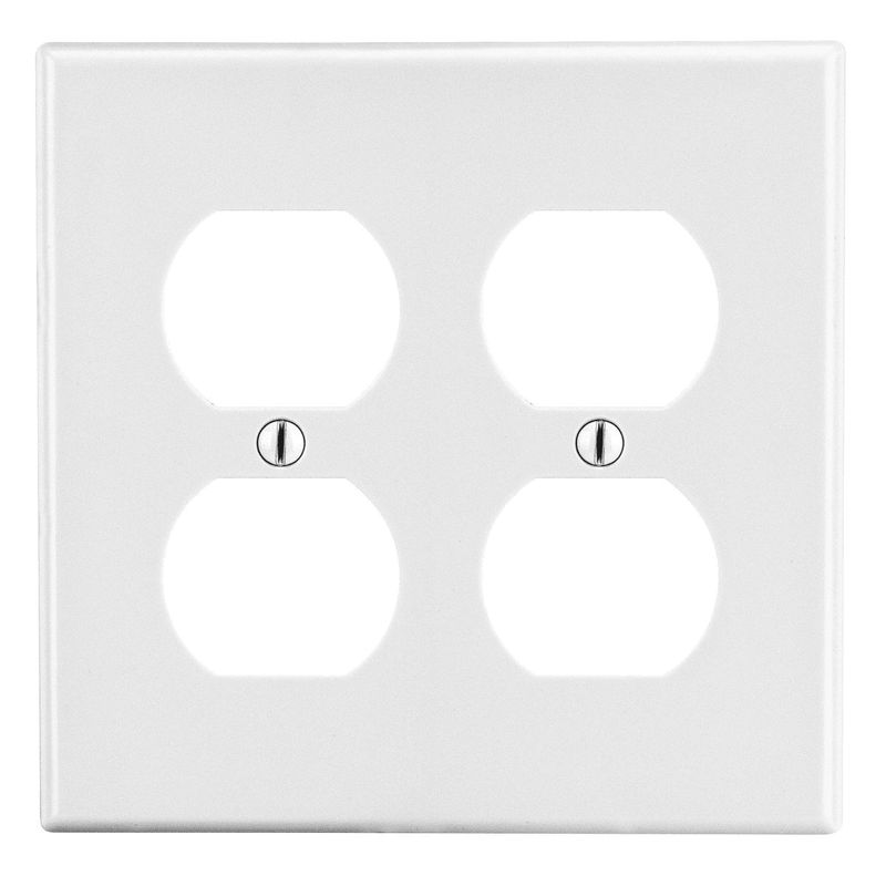 thermoplastic_screw_mount_2_gang_standard_size_wallplate_2_duplex_receptacle_white_kellems_reg_87971