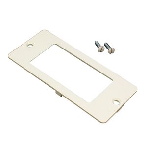 Wiremold 5507R Non-Metallic Rectangular Receptacle Faceplate Fitting PVC Ivory For Use With 5500 Series Multiple-Channel Raceway